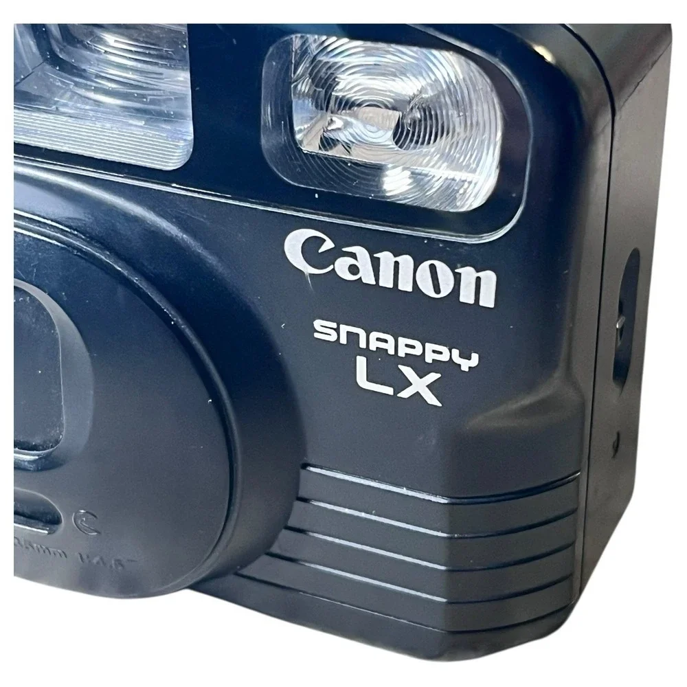 Canon Snappy LX 35mm Point & Shoot Film Camera Black Works - Picture 3 of 13